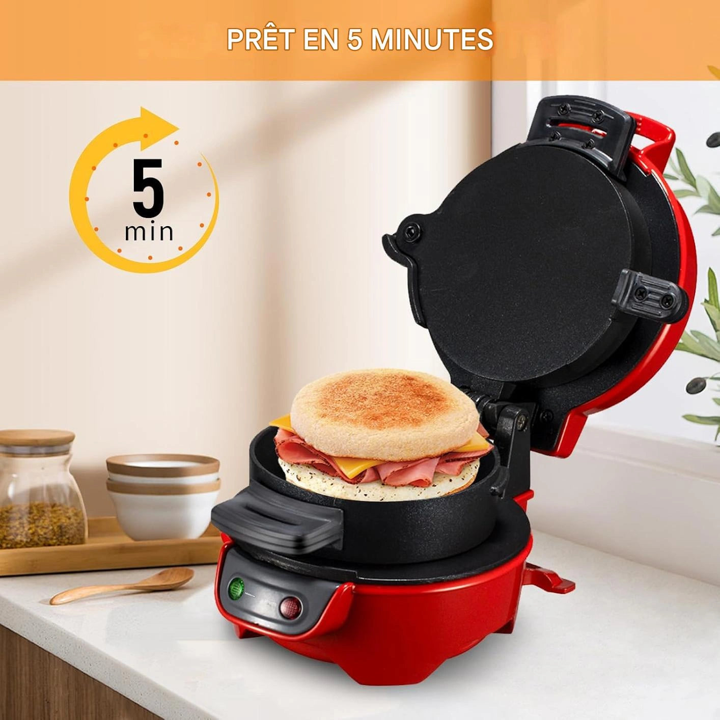 🍔 Burgerix™ – Préparez de délicieux burgers maison en 5 minutes, sans effort !