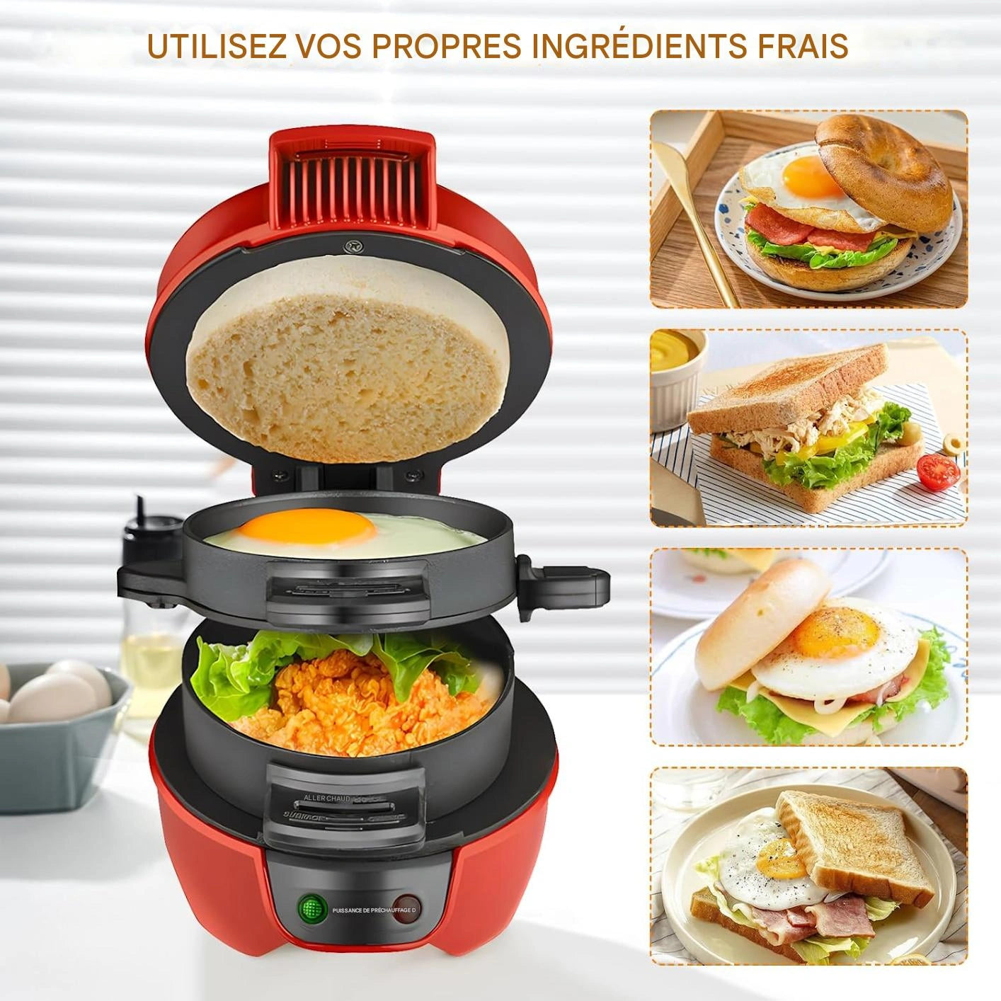 🍔 Burgerix™ – Préparez de délicieux burgers maison en 5 minutes, sans effort !
