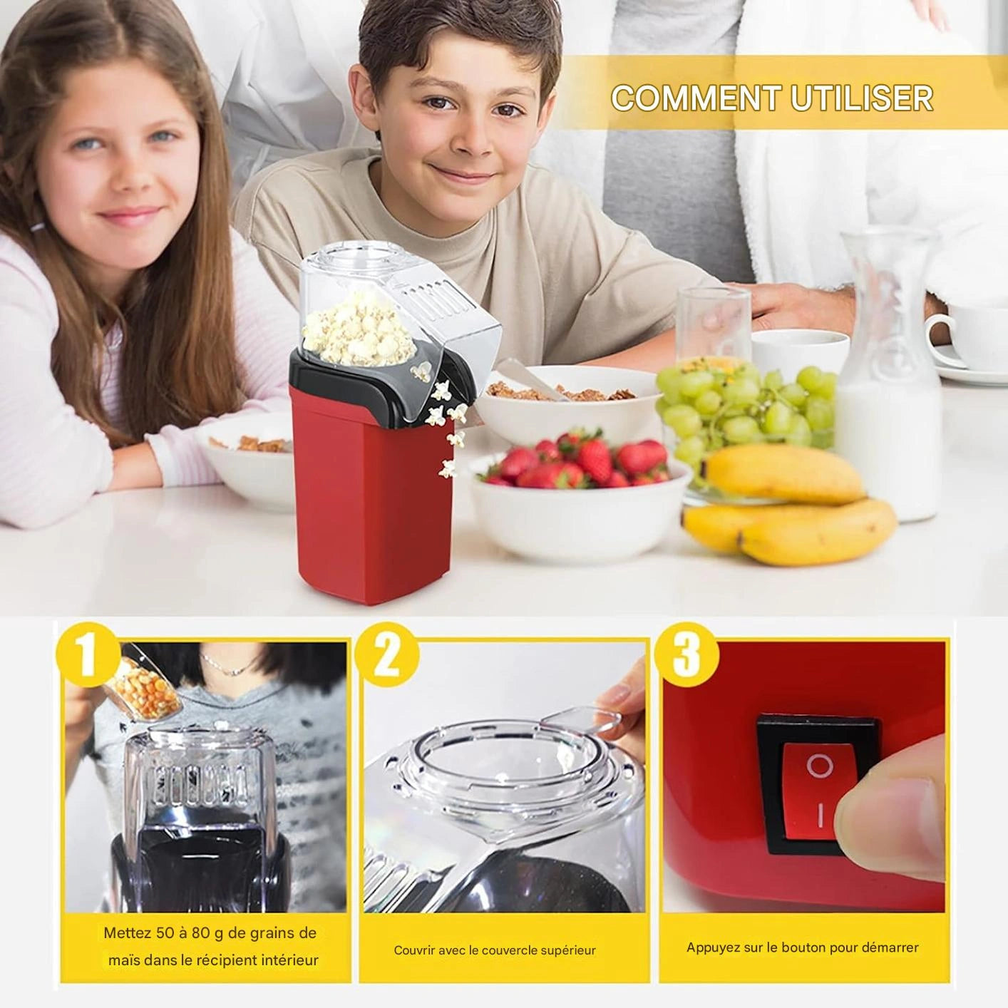 PopCrisp™ - Le plaisir du pop-corn maison en un instant !