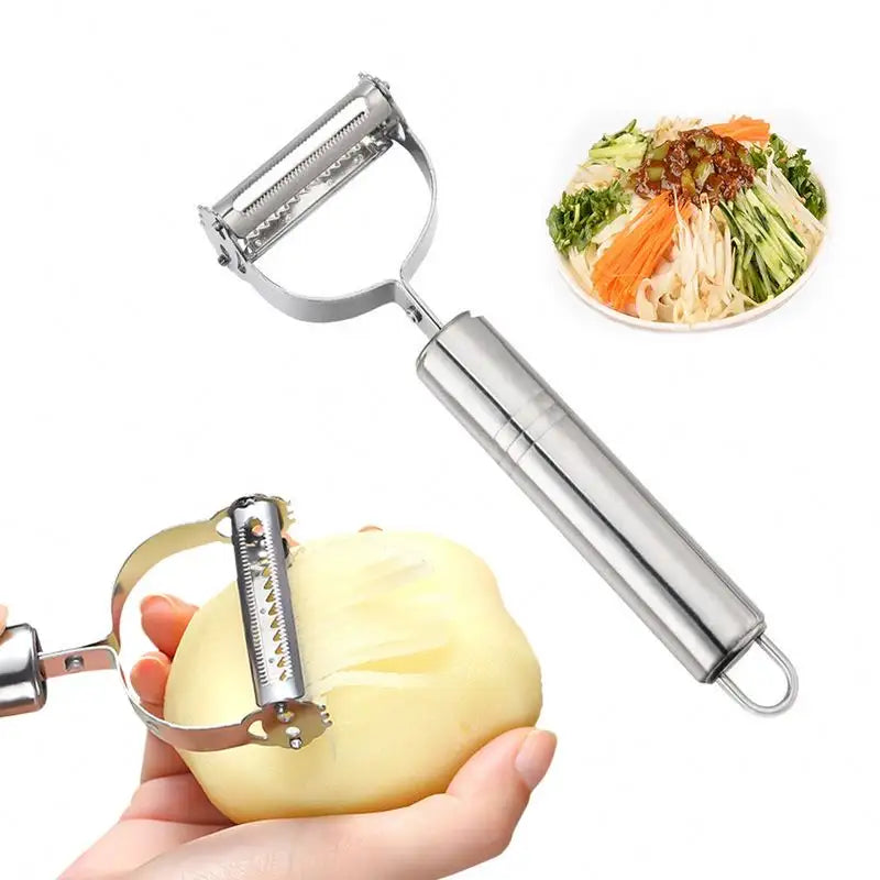 RasTout™ L'éplucheur qui fait tout en un seul geste !
