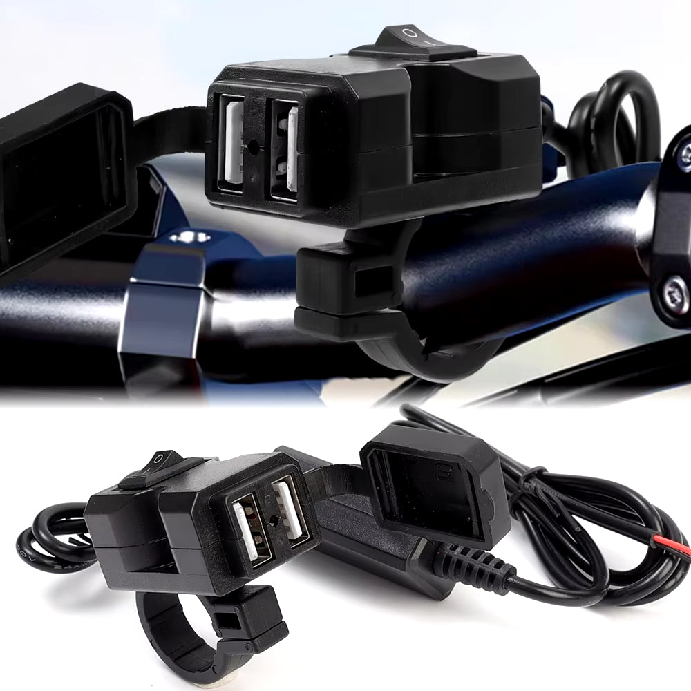 ChargeMoto™ - Le Chargeur USB Double pour Moto