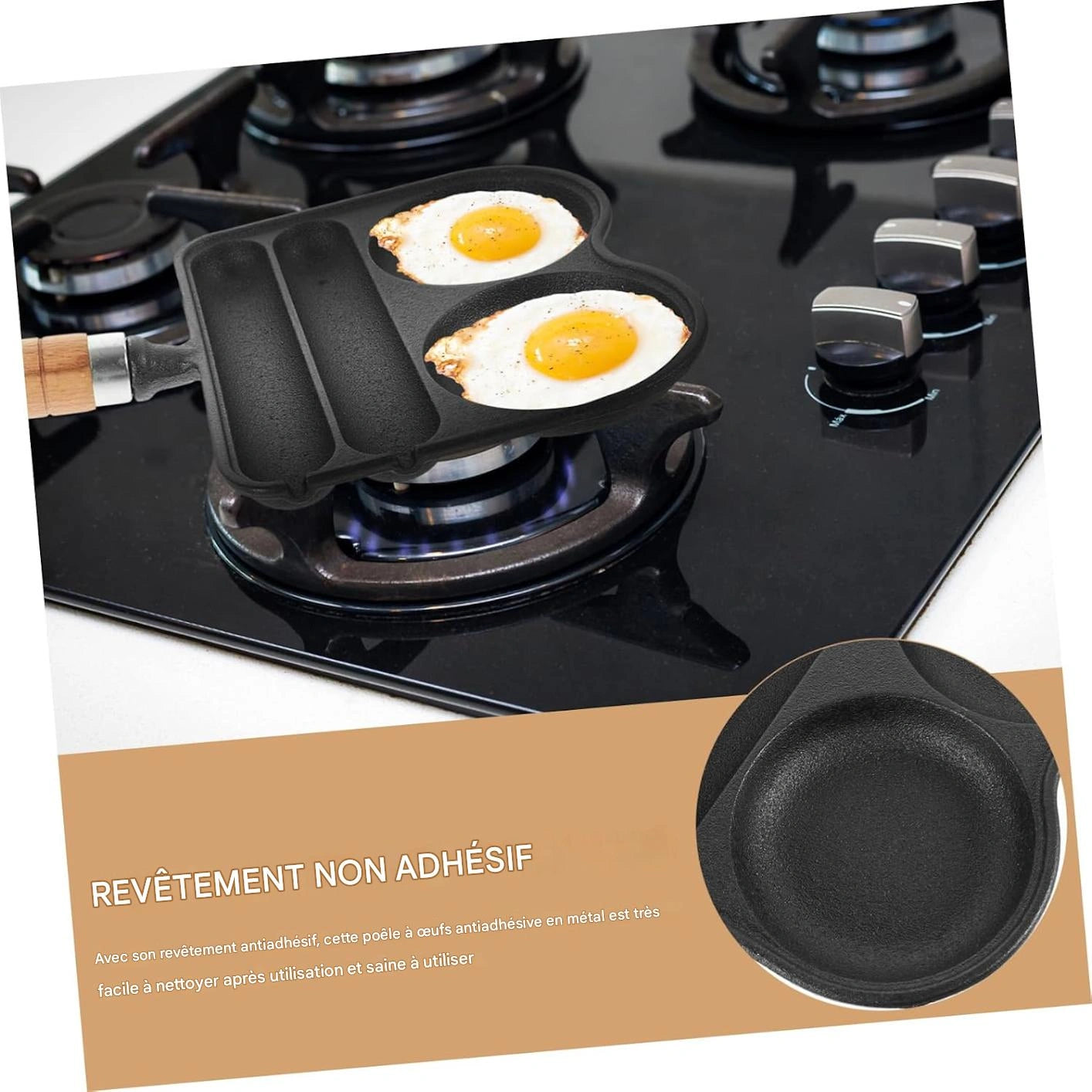 CrispiChef™ – La poêle magique pour des petits-déjeuners parfaits !