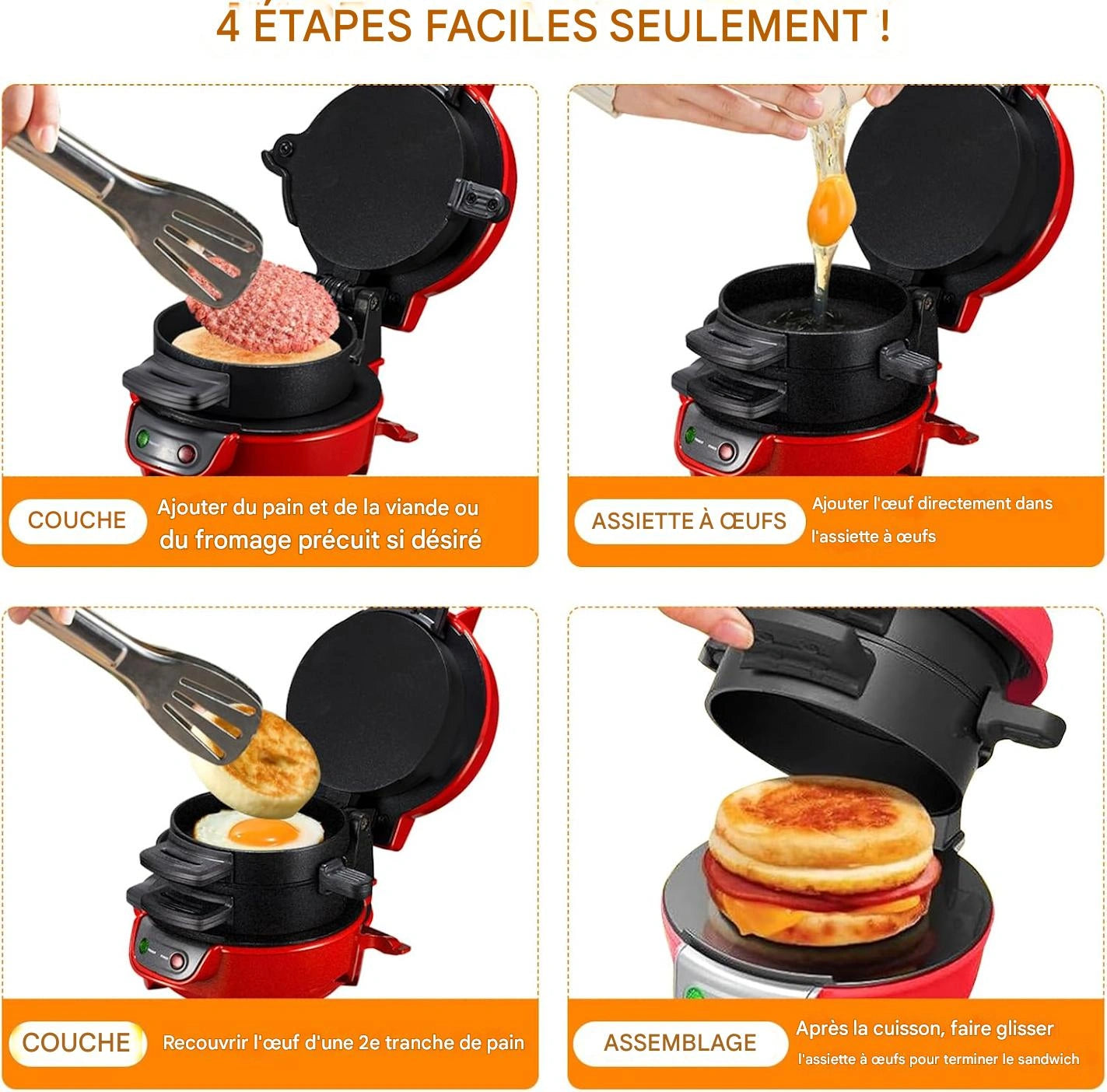 🍔 Burgerix™ – Préparez de délicieux burgers maison en 5 minutes, sans effort !