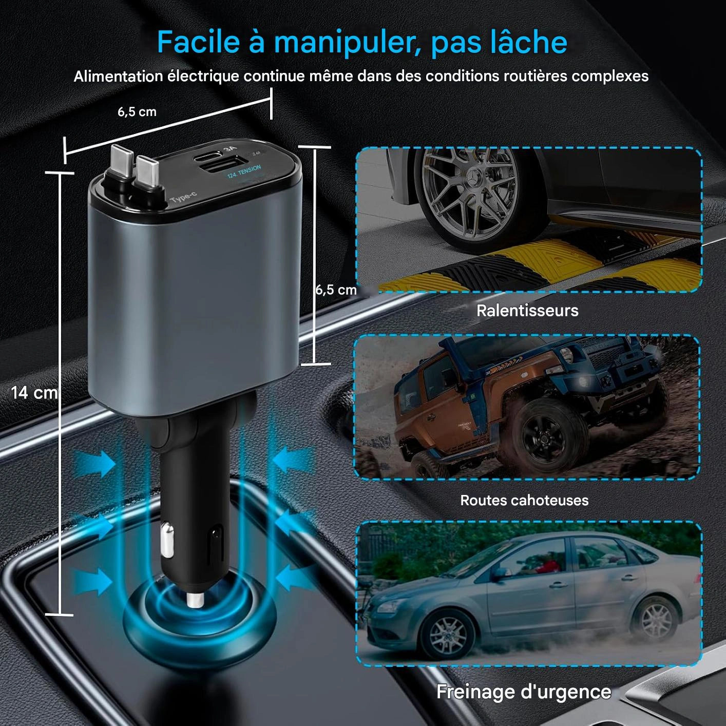 ChargeFlex™ – Rechargez sans chaos, conduisez en paix.