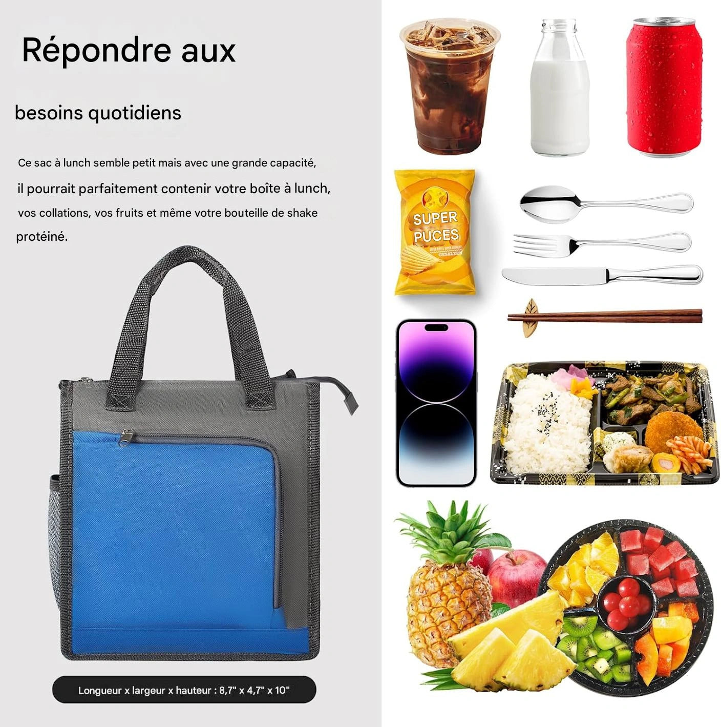 IsoSac™ – Le sac qui garde vos repas chauds plus longtemps !